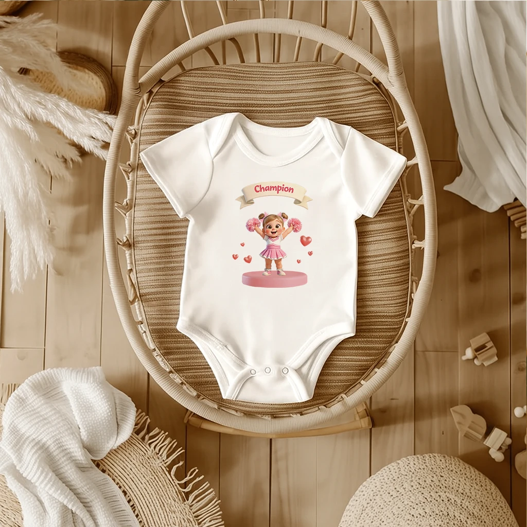 personalized kids cheerleading bodysuit art