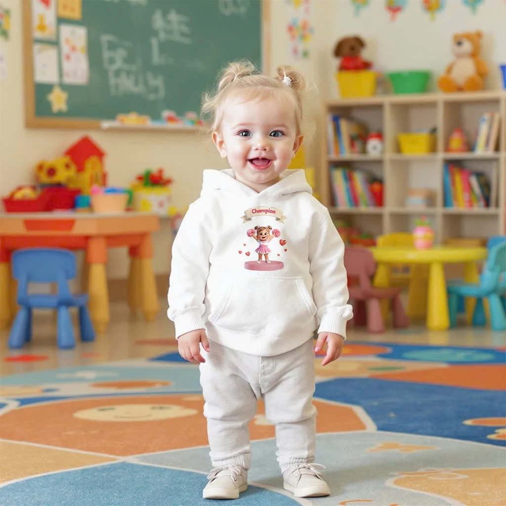 personalized kids cheerleading hoodie art