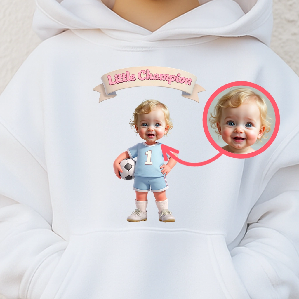 Personalized Confident Soccer Kids Hoodie – Custom Name & Design Birthday Gift