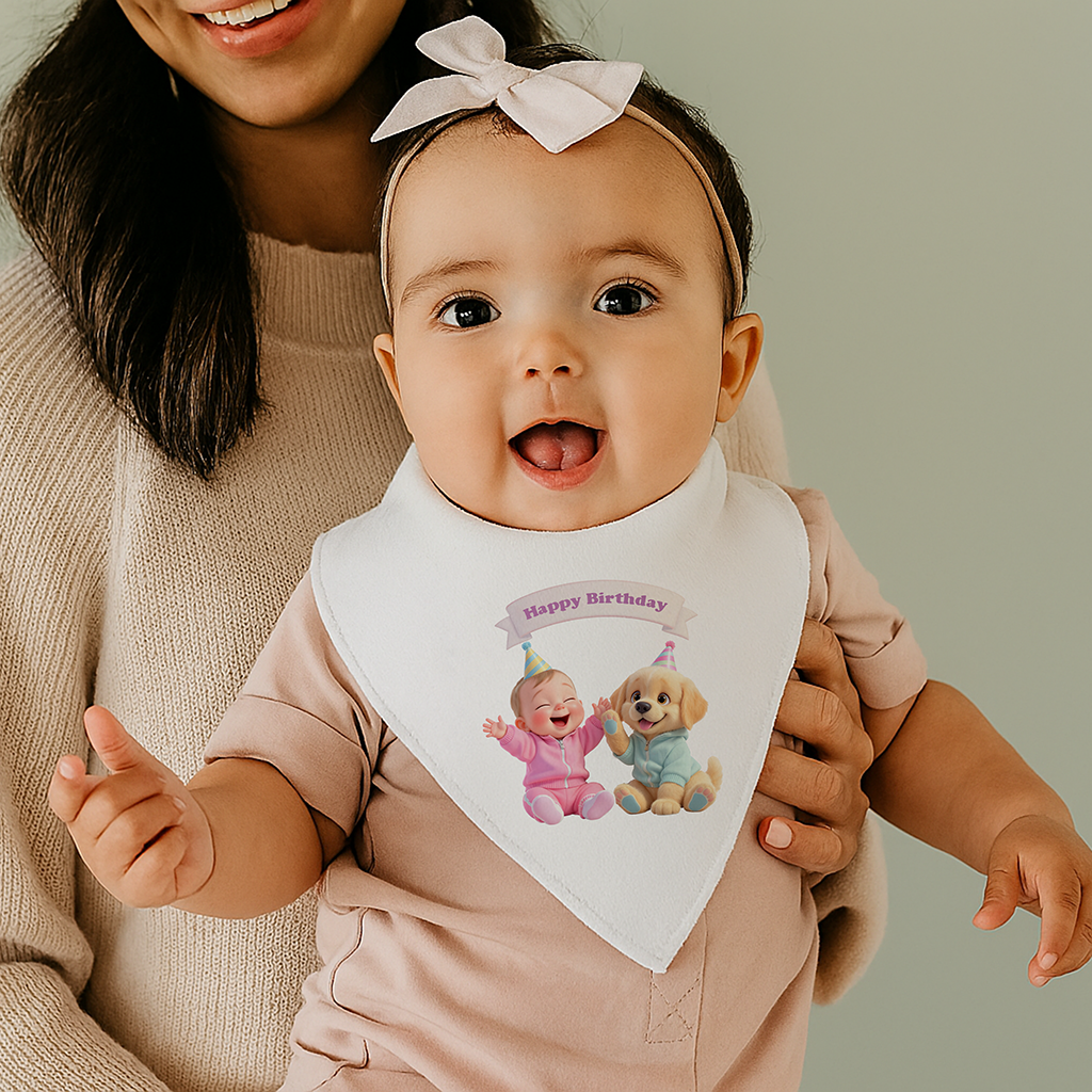 personalized labrador retriever baby bib art