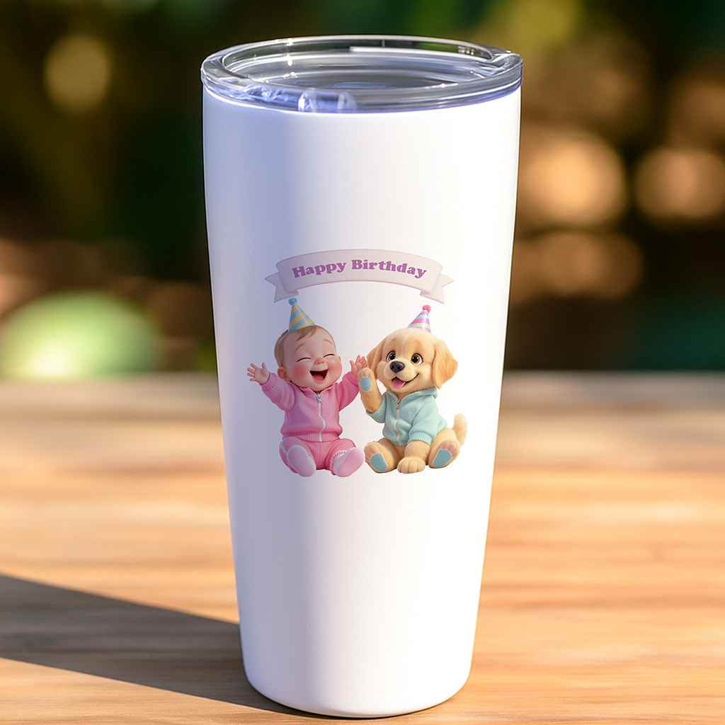 personalized labrador retriever tumbler art