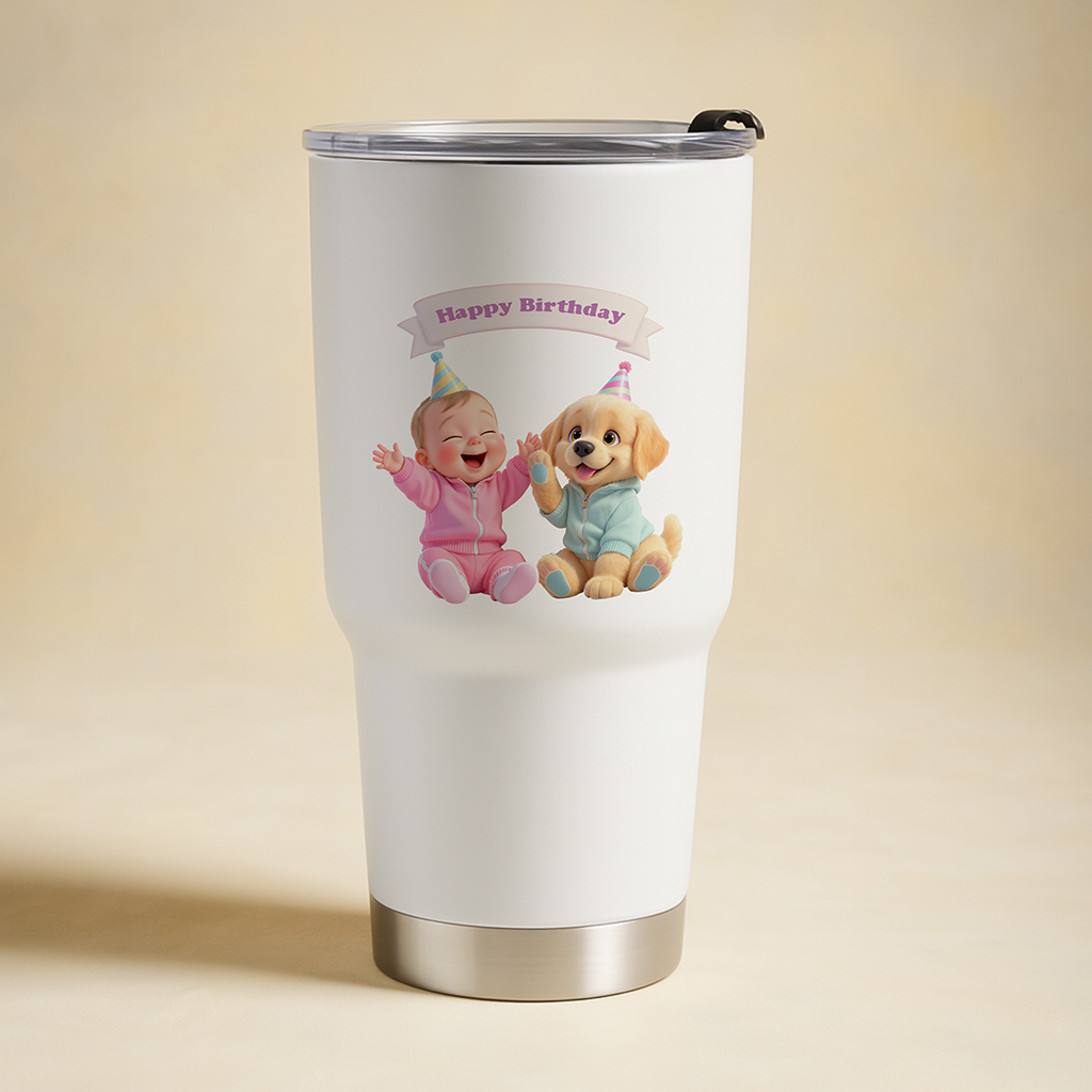 personalized labrador retriever tumbler art