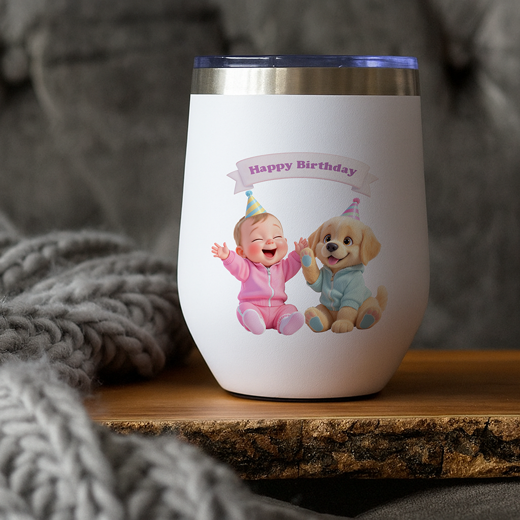 personalized labrador retriever tumbler art