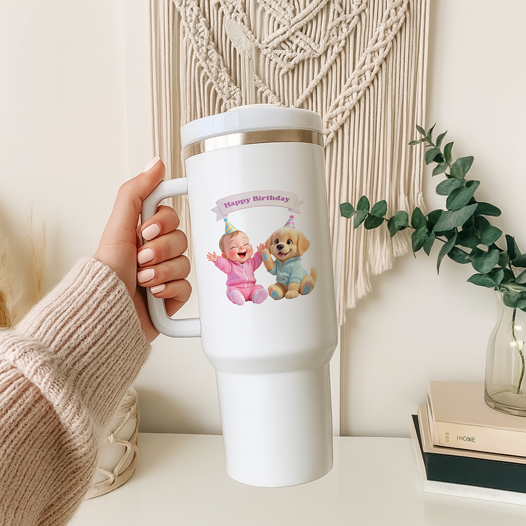 personalized labrador retriever tumbler art