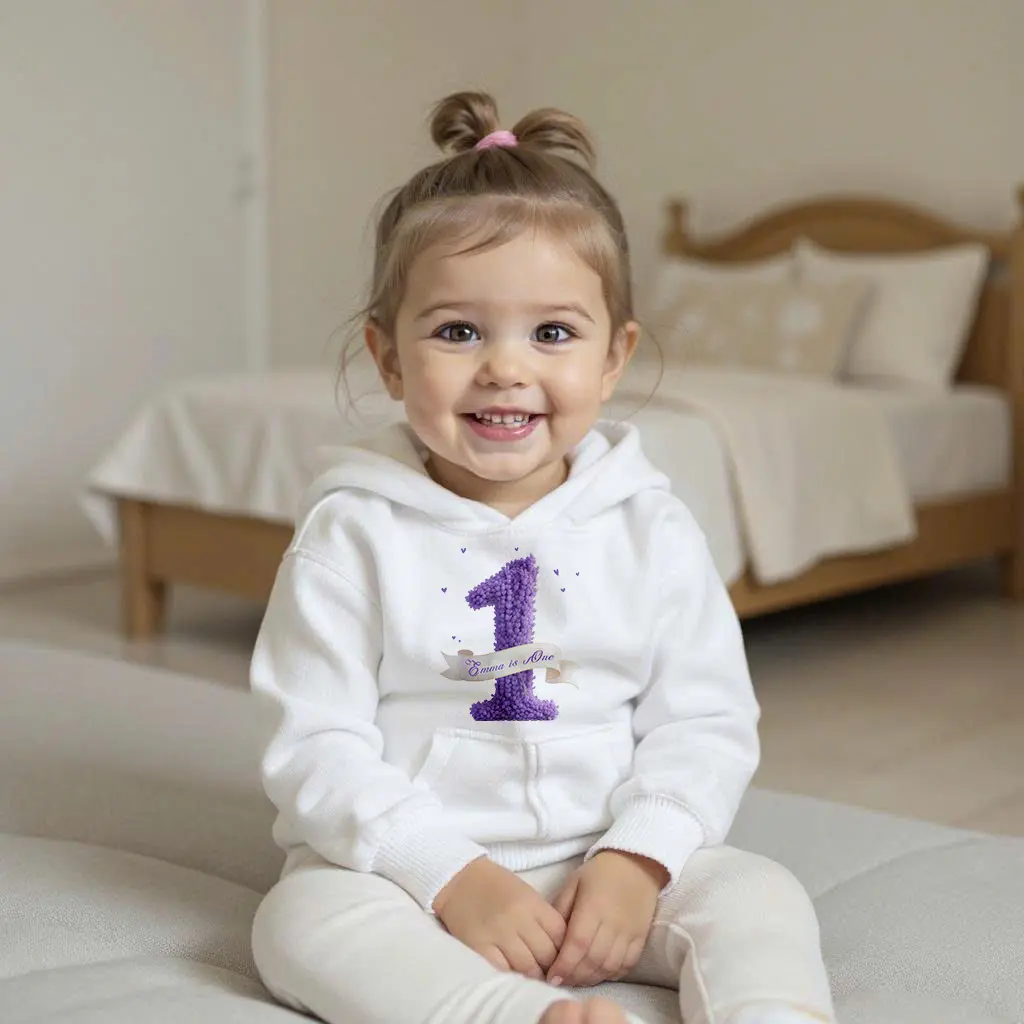 Personalized Lavender Hoodie for Kids – Little Calm Spirit Soothing Garden Dreams Customized Special Clothing & Birthday Gifts