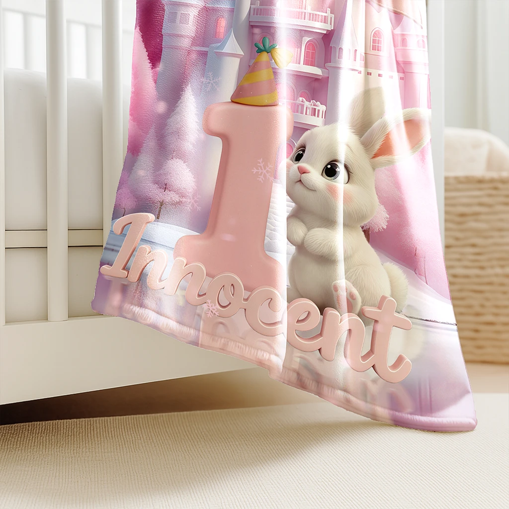 Personalized Letter I Blanket