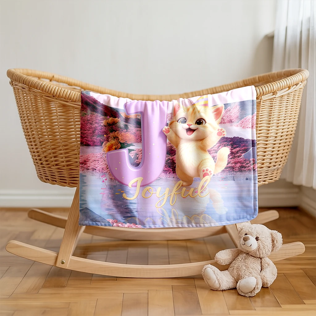 Personalized Letter I Blanket