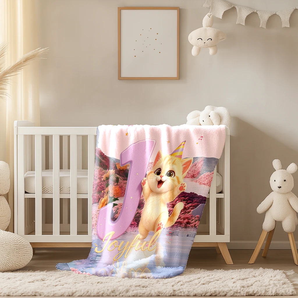 Personalized Letter I Blanket