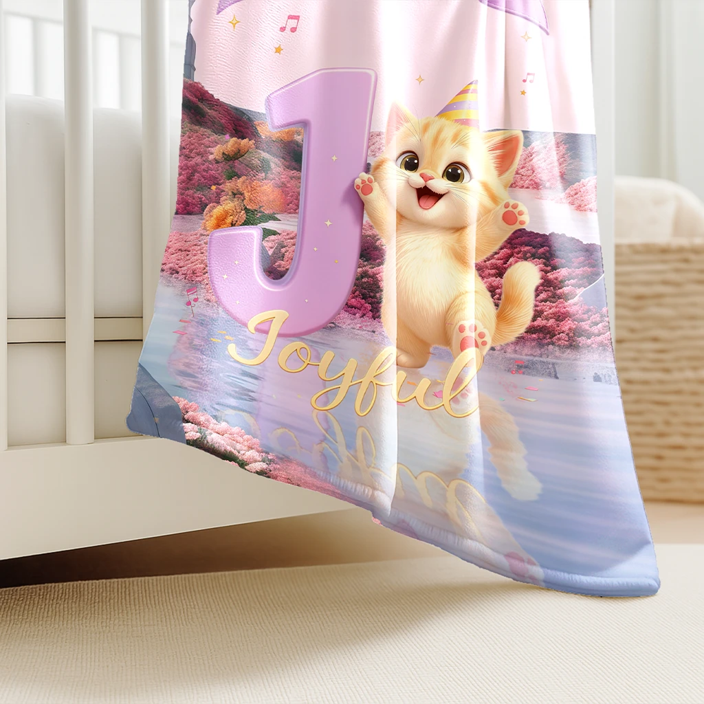 Personalized Letter I Blanket