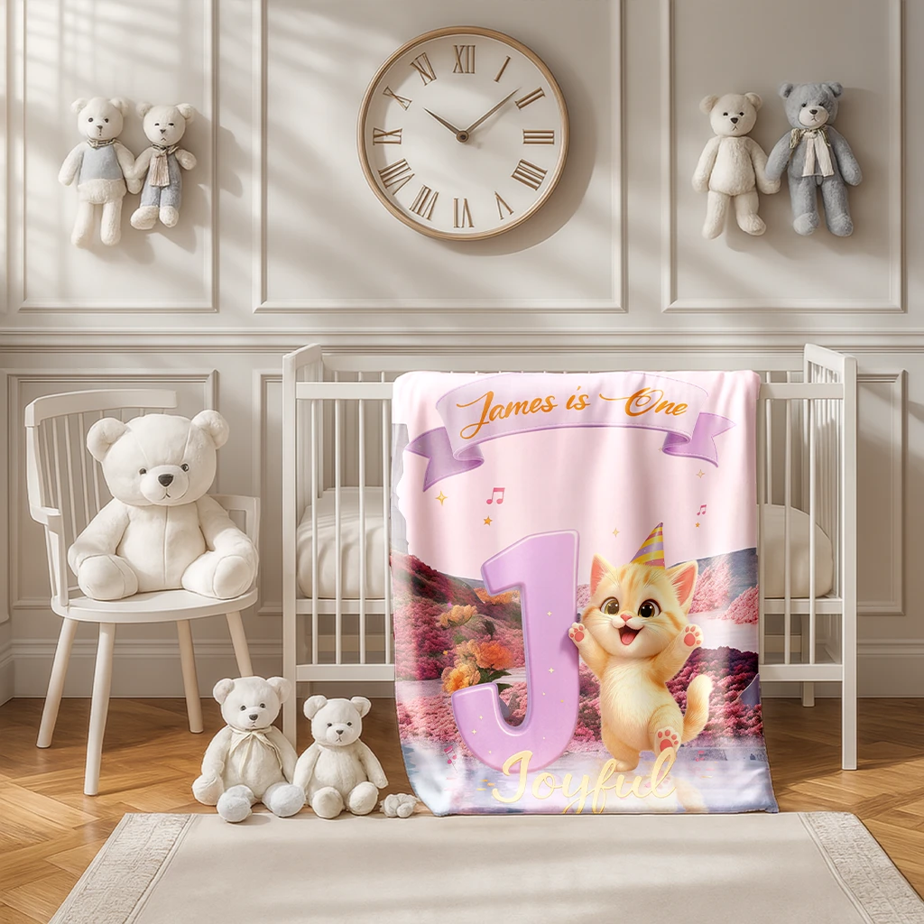 Personalized Letter J Blanket for Kids | An Inspiring Gift for an Innocent Dreamer | Unique Keepsake Blanket