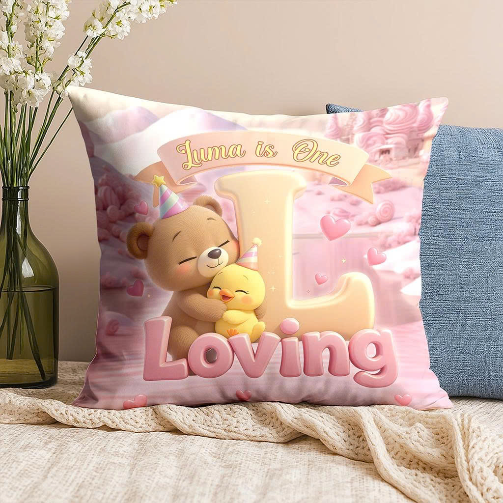 Personalized Letter L Pillow for Kids | A Loving Gift for Lily & Leo | Custom Cuddle Cushion
