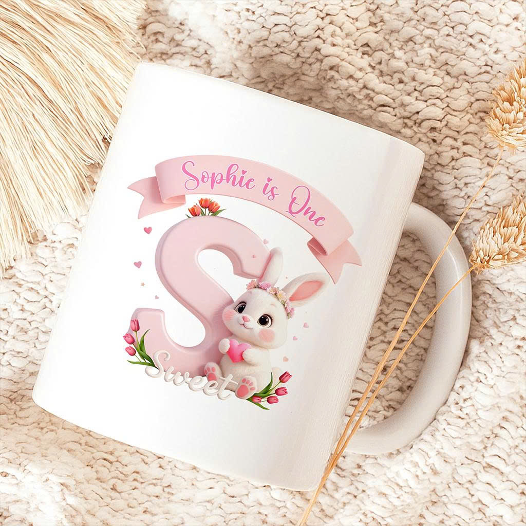 Personalized Letter S Mug for Kids | A Special Gift for a Sweet Soul | Cute Initial Drinkware