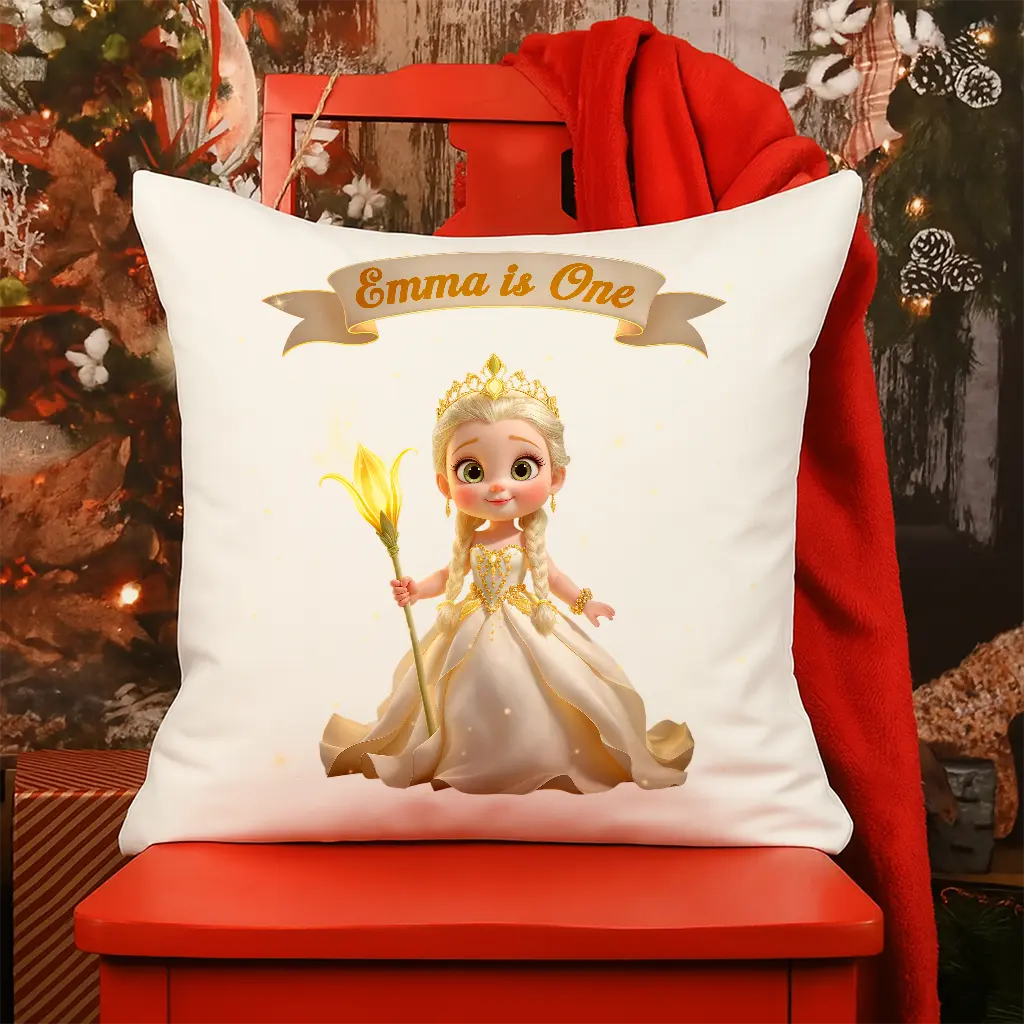 Personalized Lily Pillow for Kids | Graceful Gift for Flower Lovers | Custom Kids’ Decor