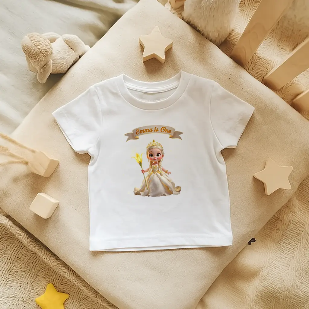 Personalized Lily T-shirt for Kids | A Pure Birthday Gift for Children | Classic Floral Present