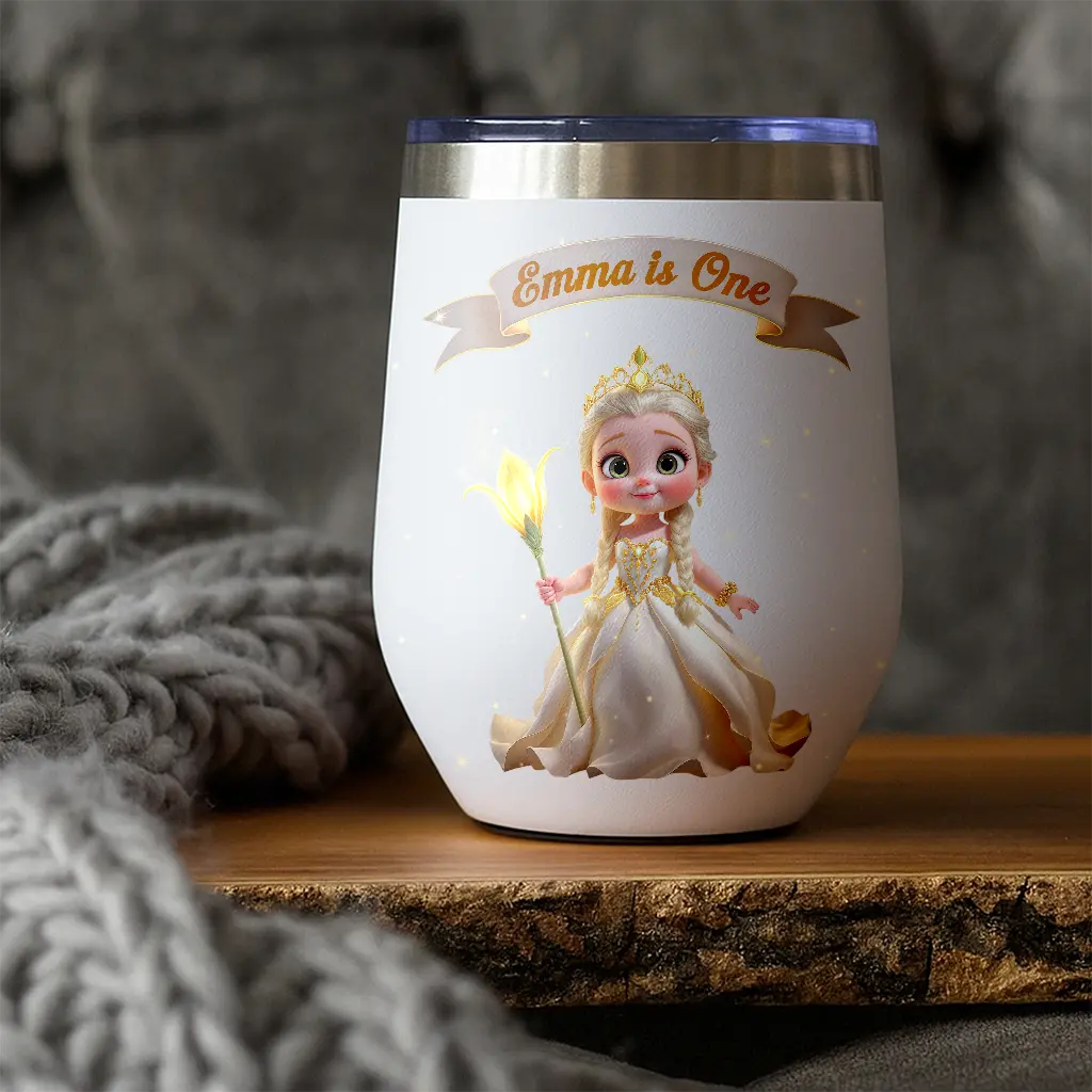 Personalized Lily Tumbler for Kids | An Elegant Gift for a Little Angel | Timeless Travel Drinkware
