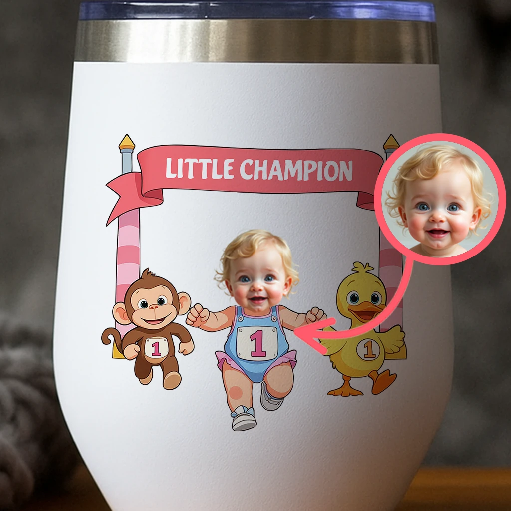 Custom Little Athletics Tumbler for Kids – Personalized Little Champion Water Bottle Birthday Gift & Room Decor