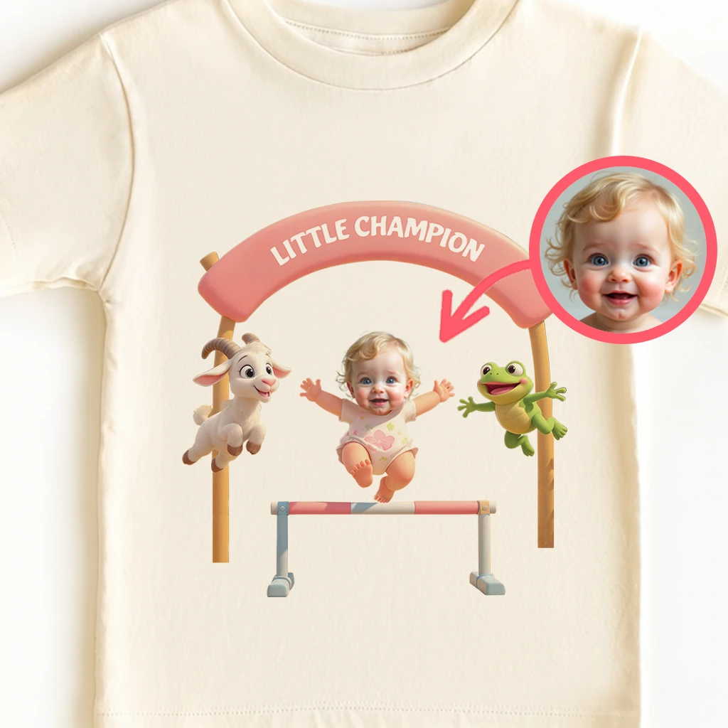 Customized Little Champion Obstacle Race T-shirt – Personalized Unique Birthday Gifts for Kids