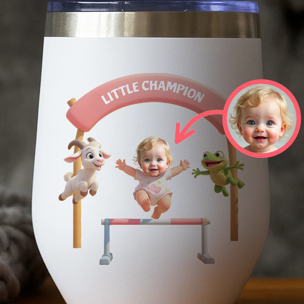 Custom Little Obstacle Race Tumbler for Kids – Personalized Little Champion Water Bottle Birthday Gift & Room Decor