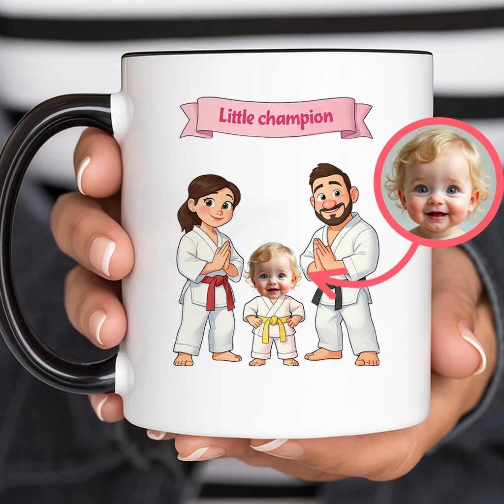 Personalized Martial Arts Family Mug – Special Decor room & Birthday Gifts for Kids