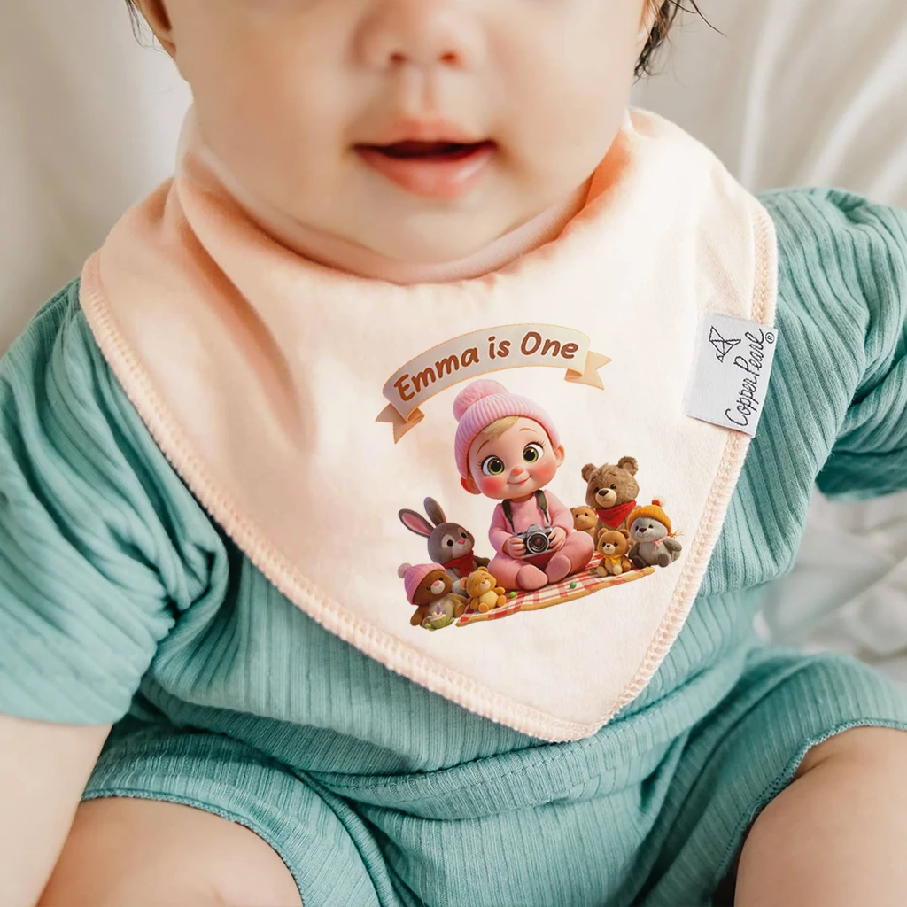 Personalized Photographer Baby Bib for Kids| Little Snapshots of Joy Creative Vision Dreams Customized Special Decor Room & Birthday Gifts