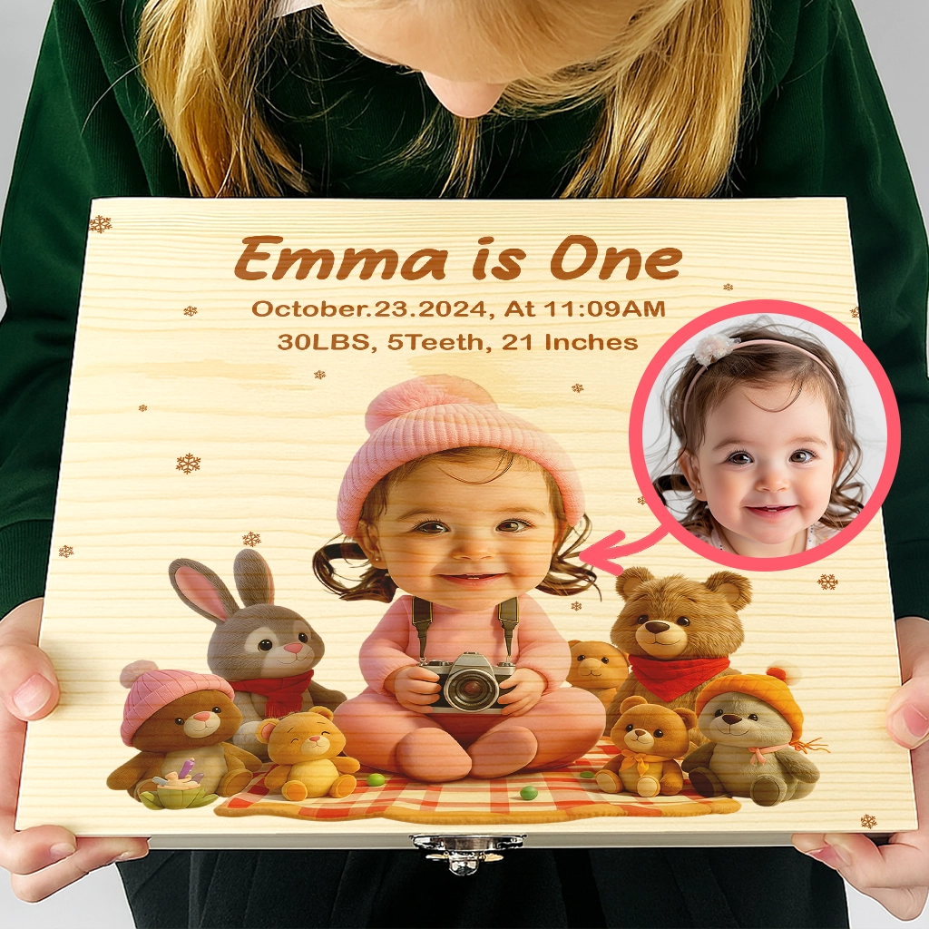 Personalized Photographer Memory Box | A Picture-Perfect Keepsake for Every Moment | Custom Baby Gift