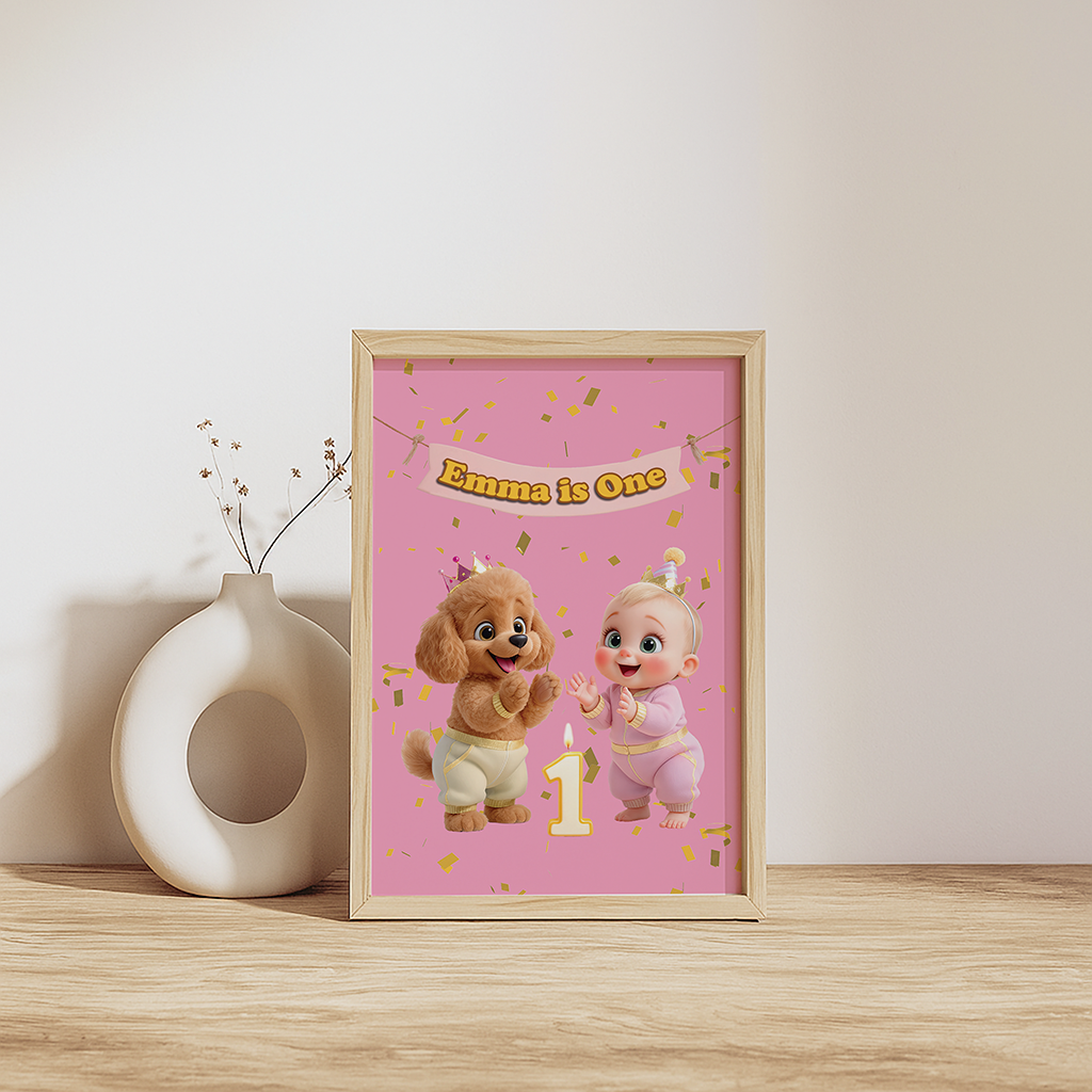 personalized poodle canvas art