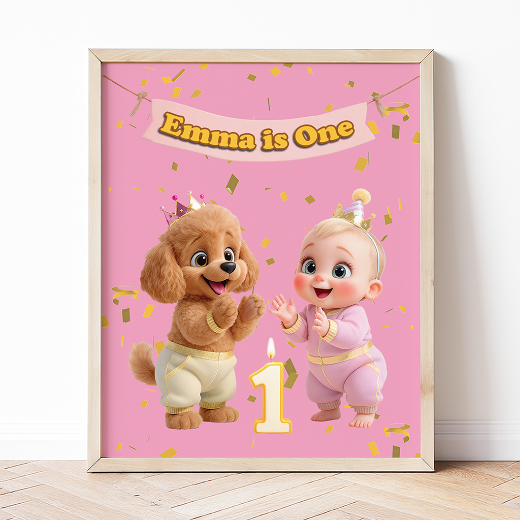 personalized poodle canvas art