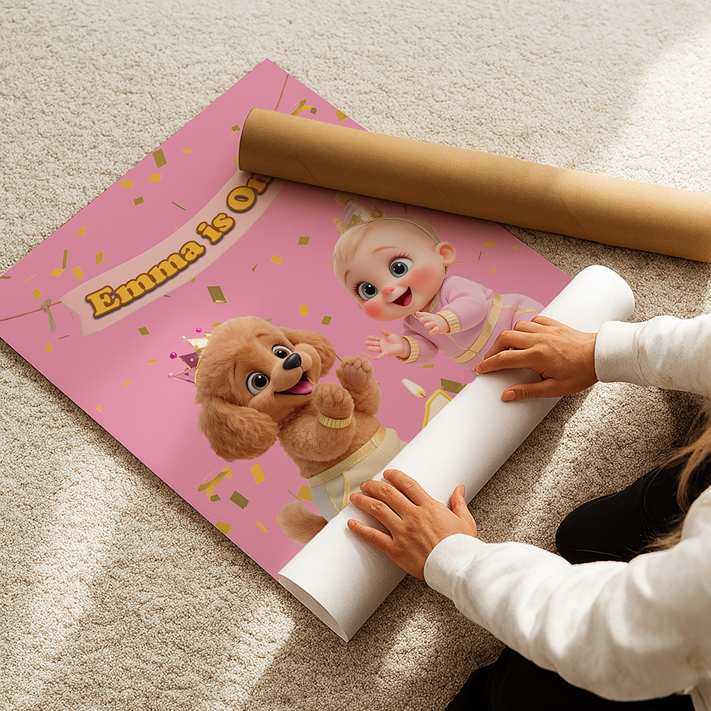 personalized poodle canvas art