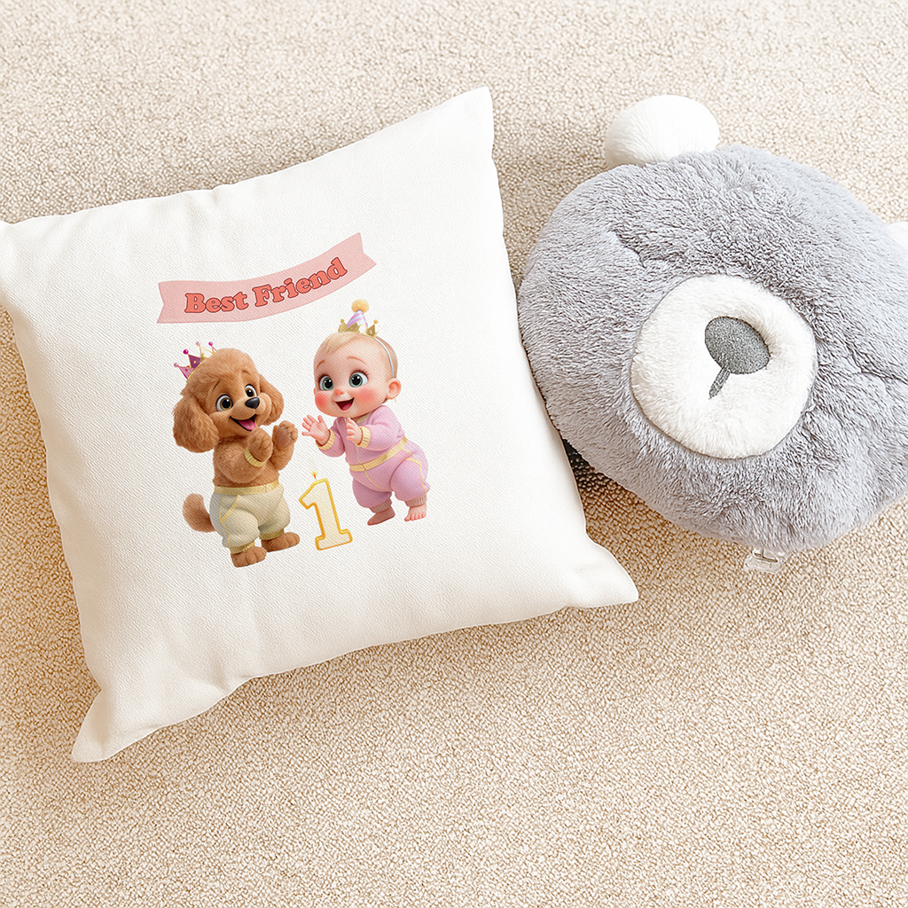 personalized poodle pillow art