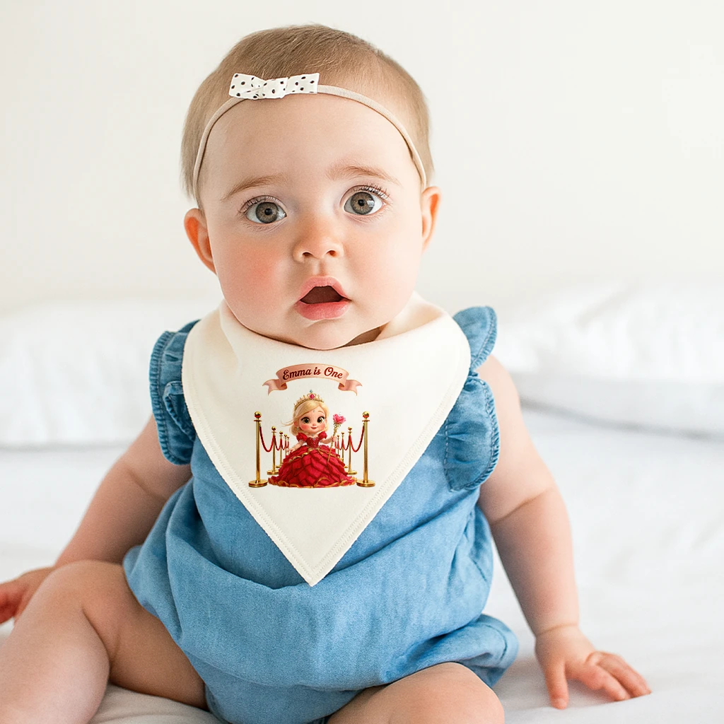 Personalized Rose Baby Bib for Kids