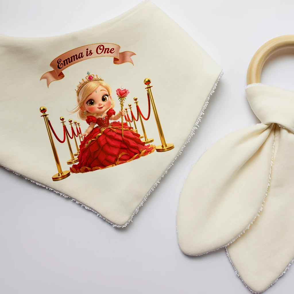 Personalized Rose Baby Bib for Kids
