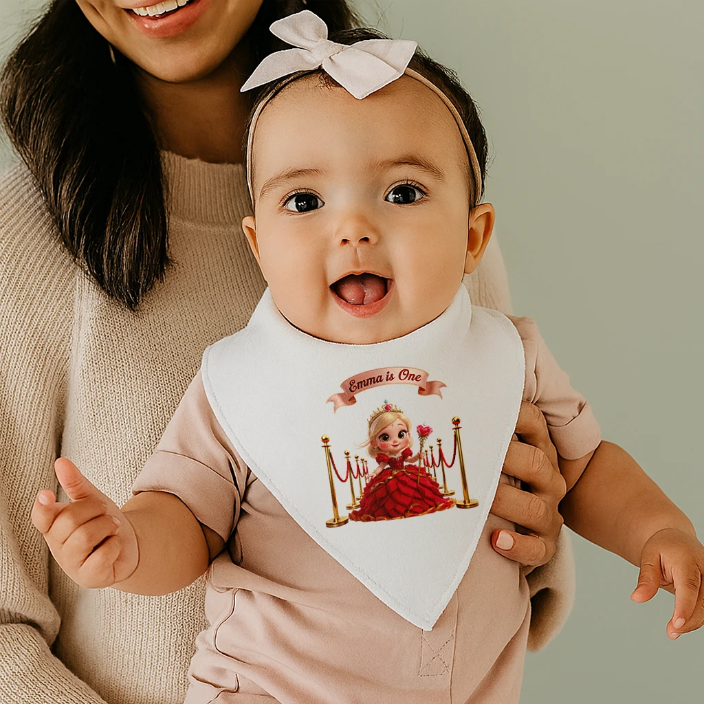 Personalized Rose Baby Bib for Kids