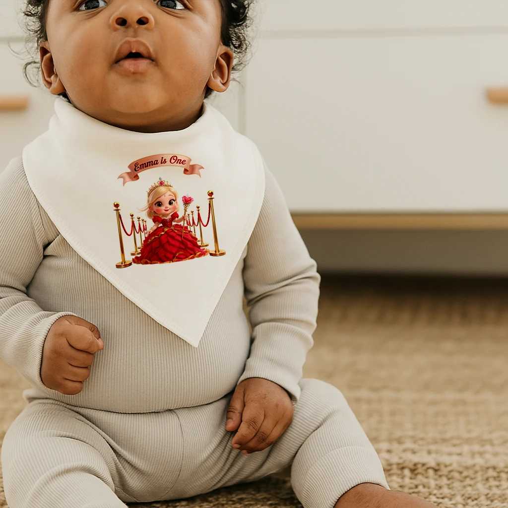 Personalized Rose Baby Bib for Kids