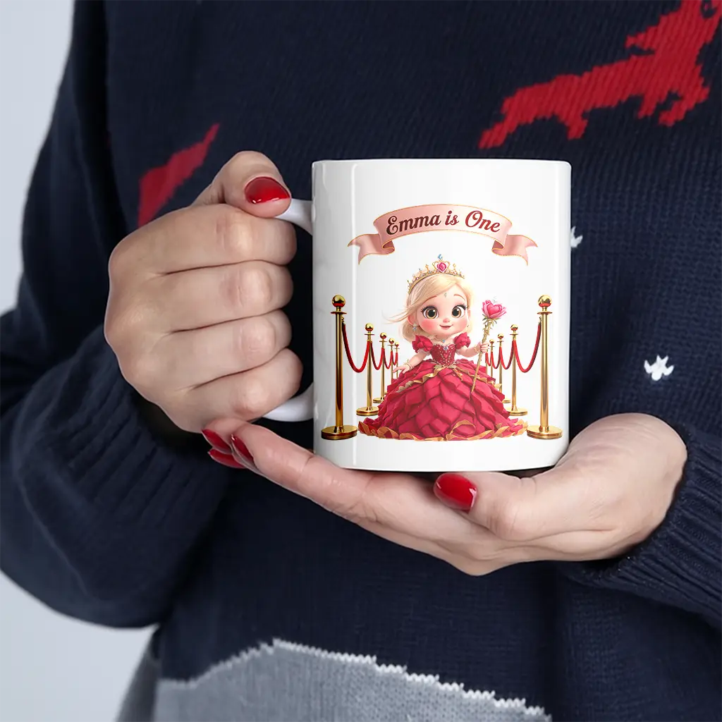 personalized rose mug for kids