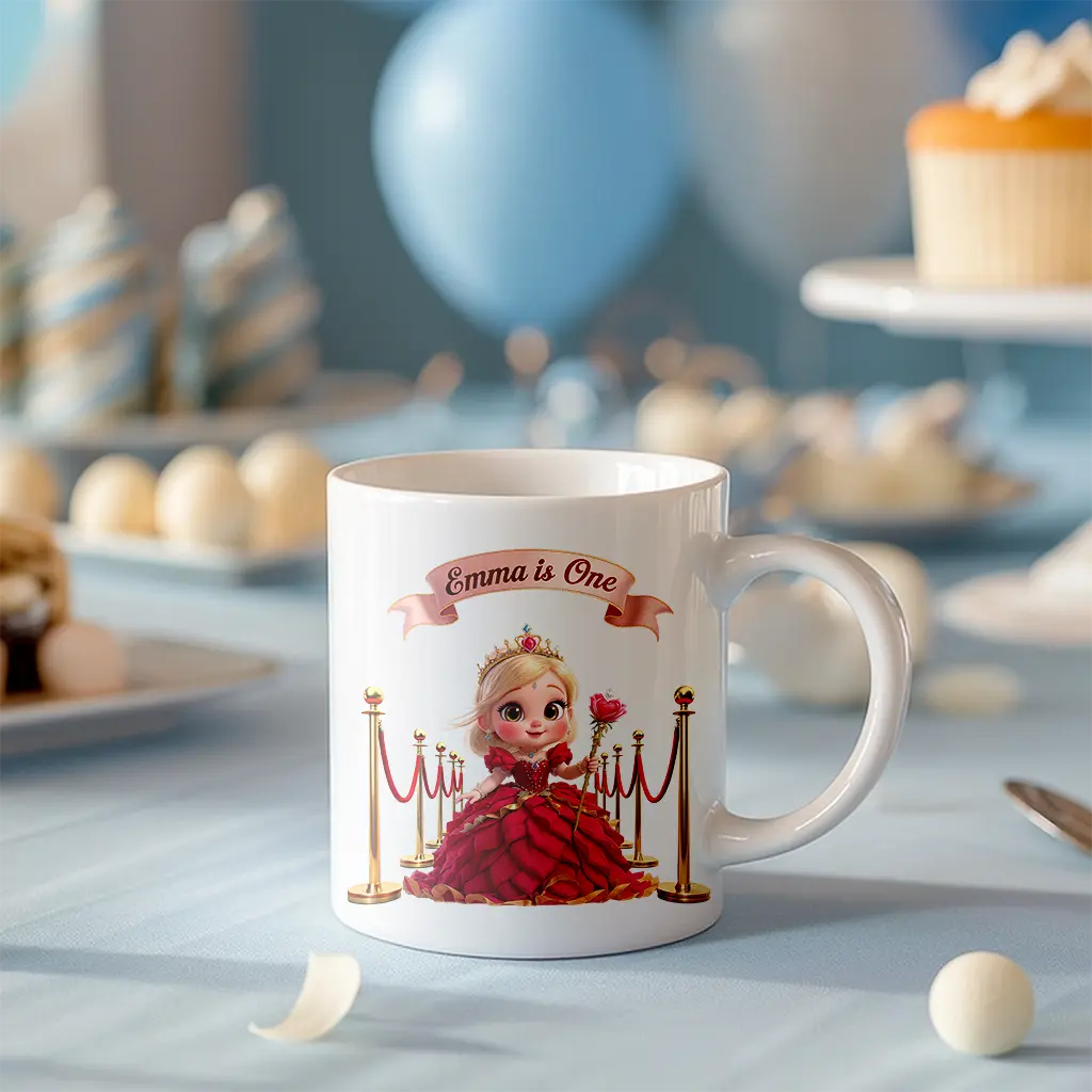 personalized rose mug for kids