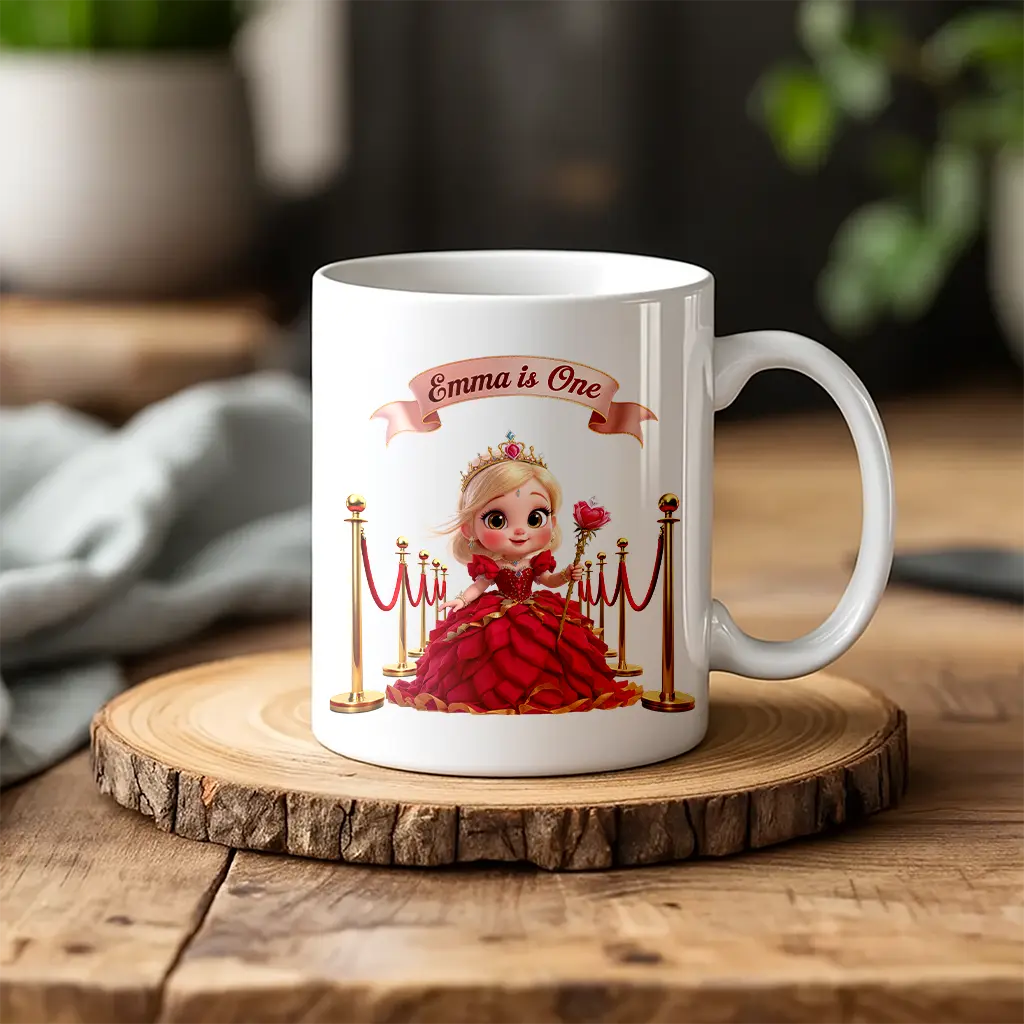 personalized rose mug for kids