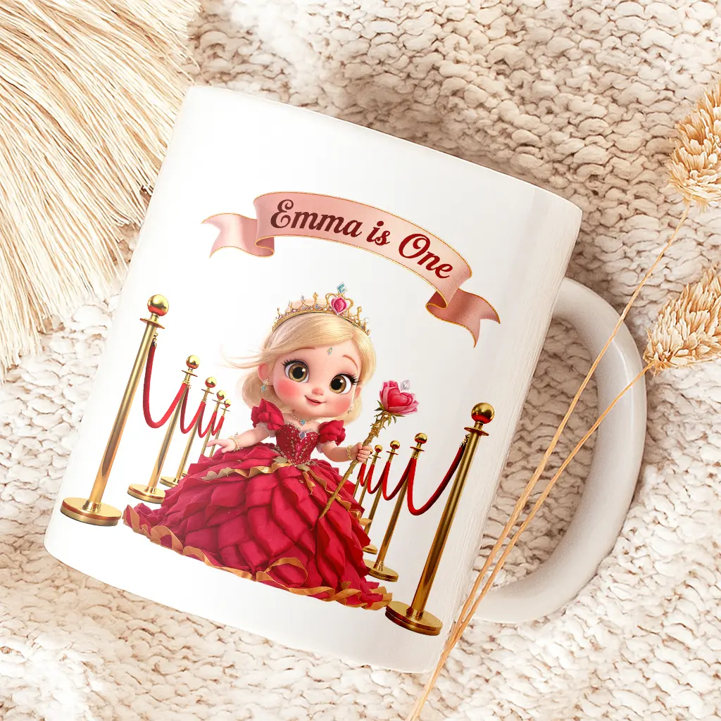 personalized rose mug for kids