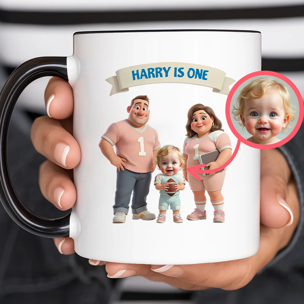 Personalized Rugby Family Mug – Special Decor room & Birthday Gifts for Kids