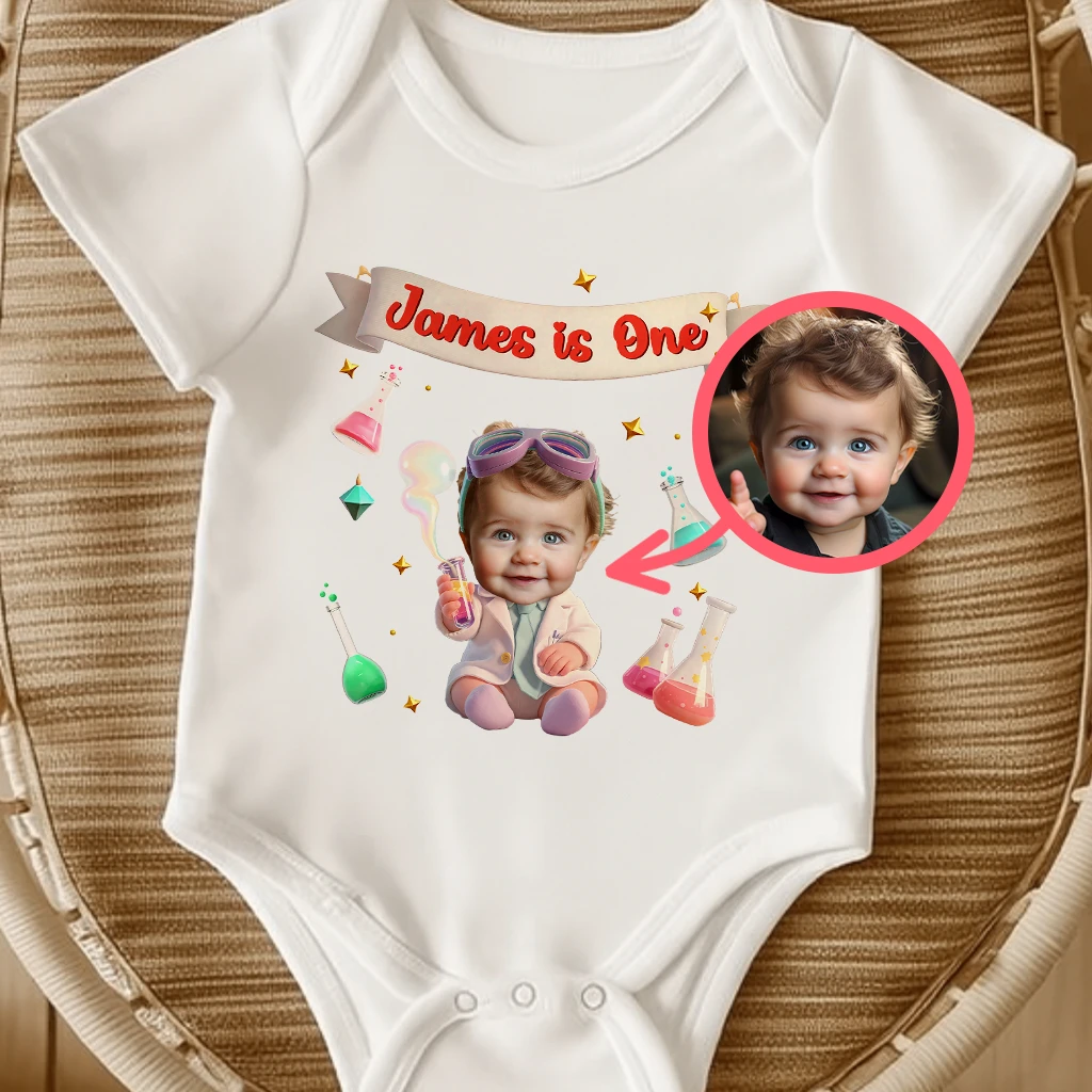 Personalized Scientist Baby Onesie | Gift for a Future Genius | Custom STEM Outfit