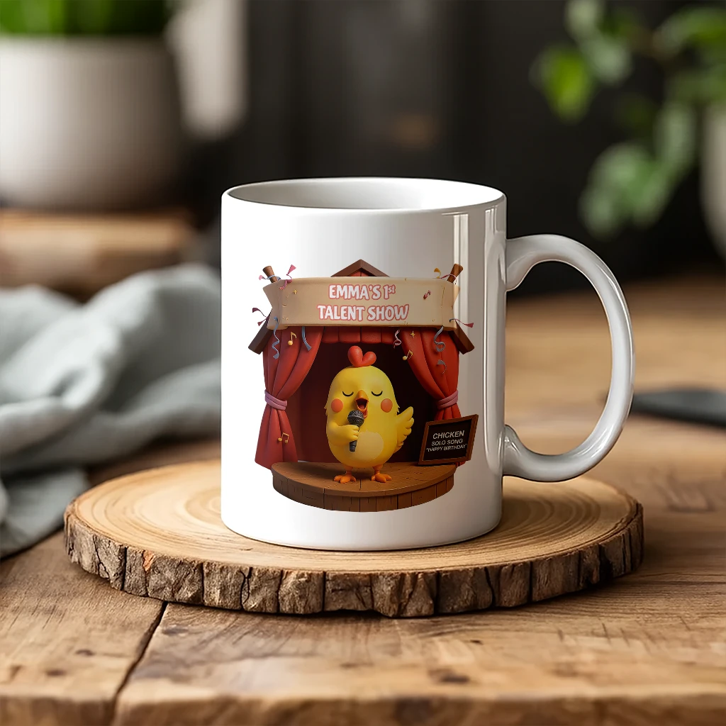 personalized talent show mug art