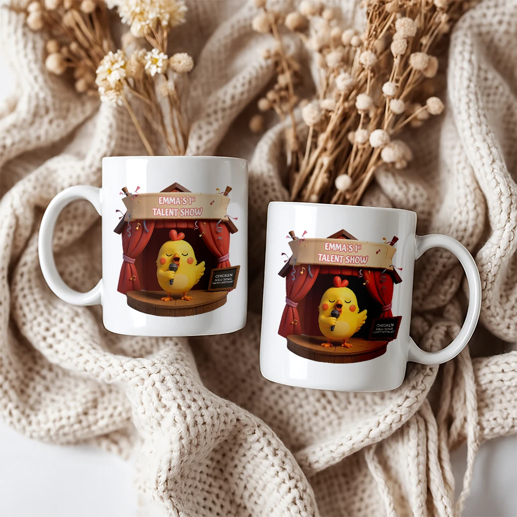 personalized talent show mug art