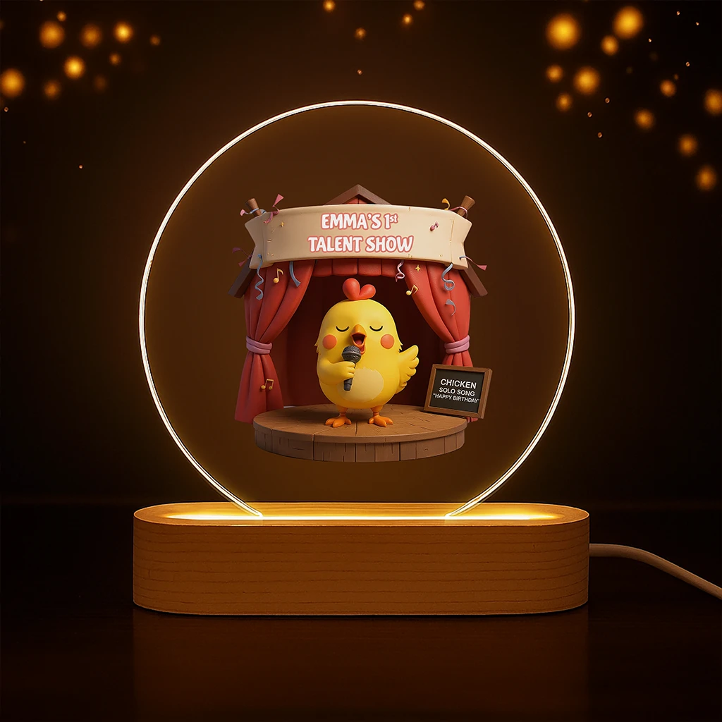 personalized talent show night light art