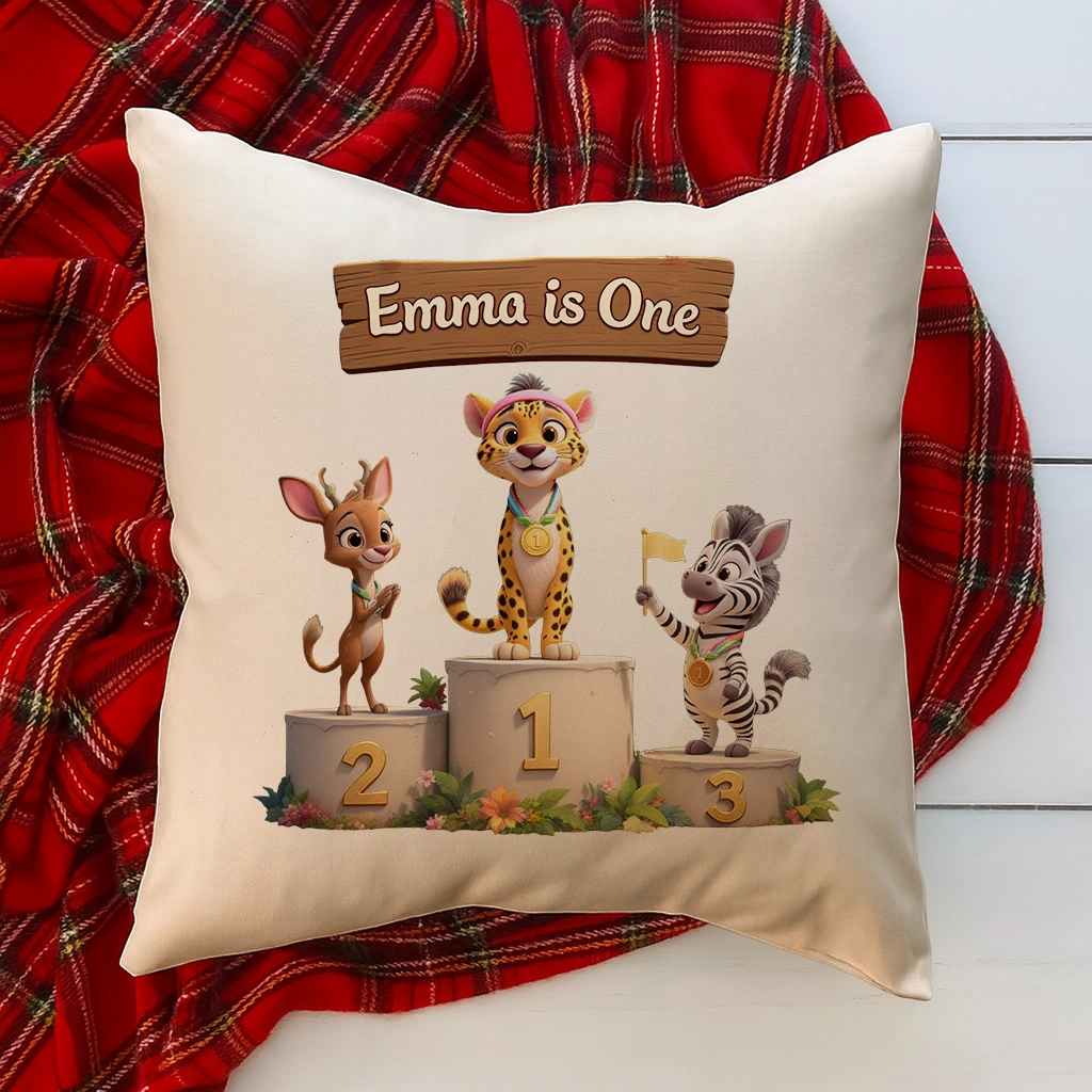 personalized victory podium athletics pillow