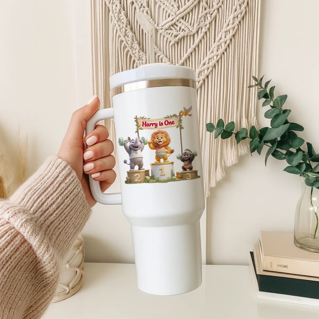 personalized victory podium weightlifting tumbler