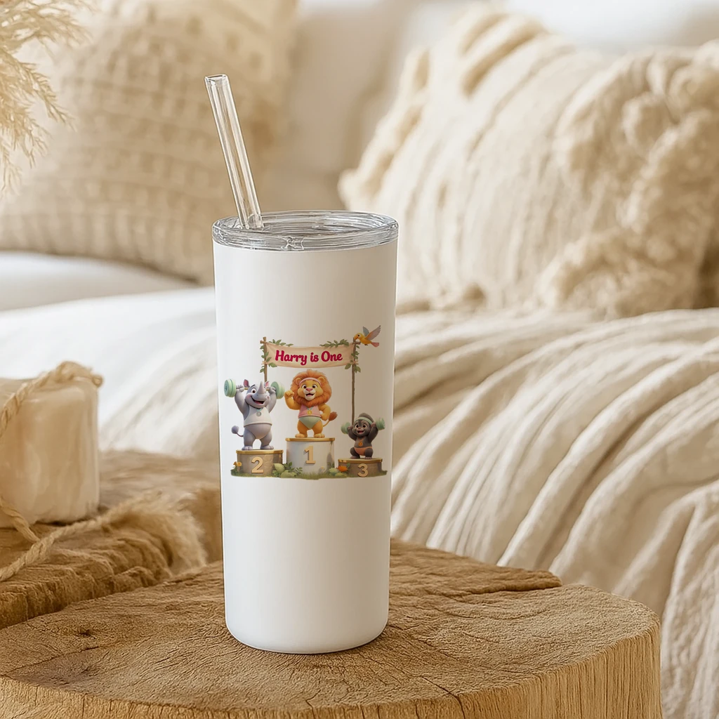 personalized victory podium weightlifting tumbler