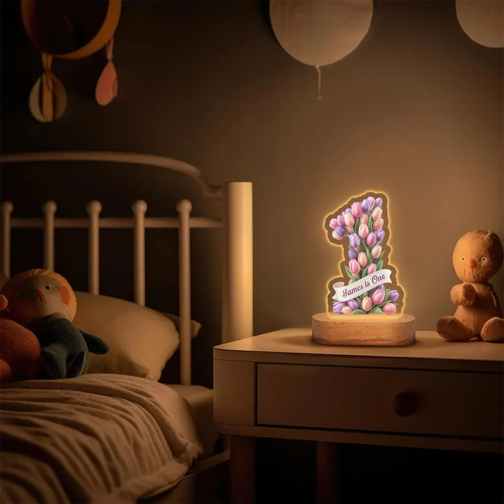 personalized tulip nightlight for kids
