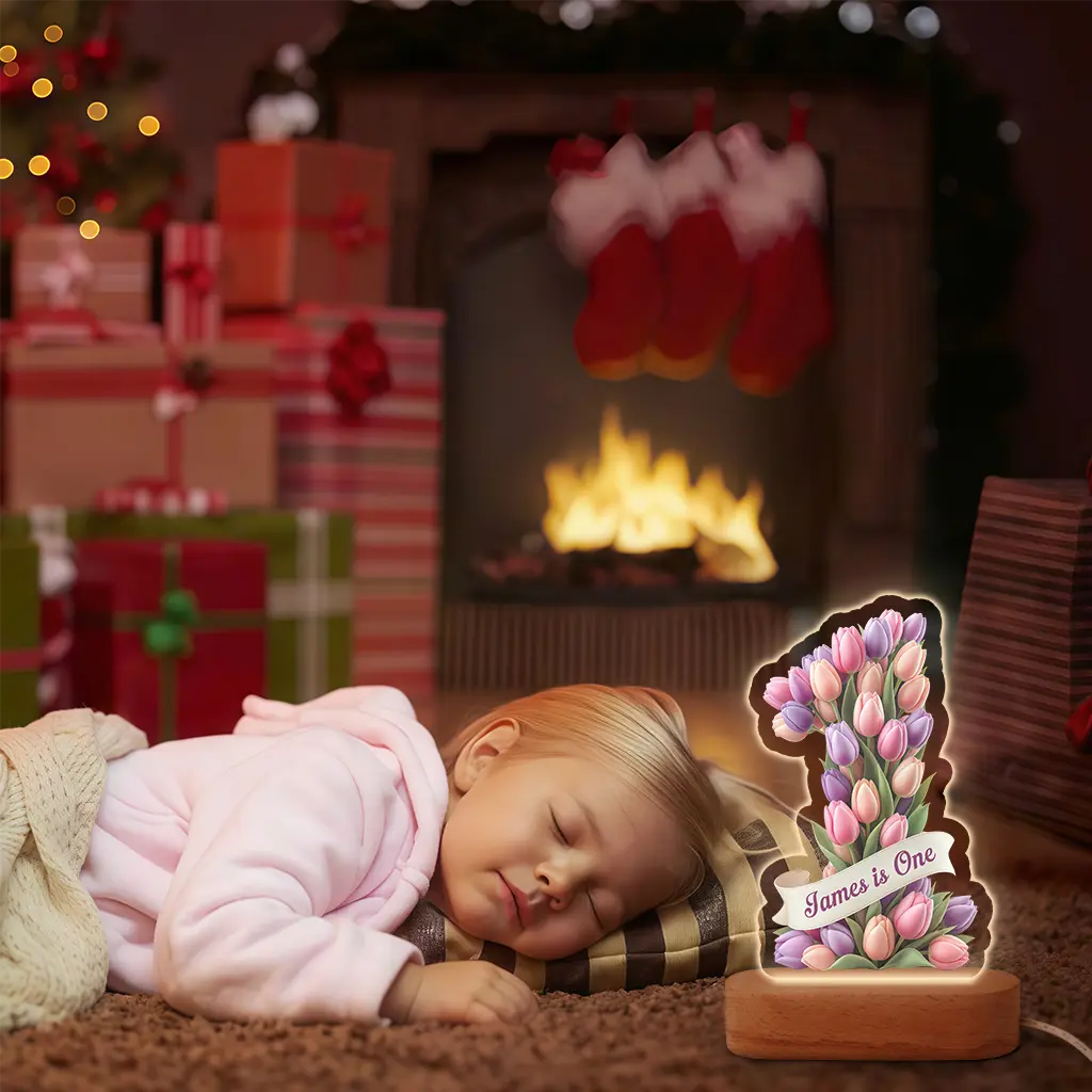 personalized tulip nightlight for kids