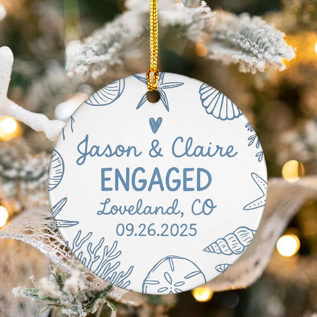 2025 Engagement Christmas Ornament Gift
