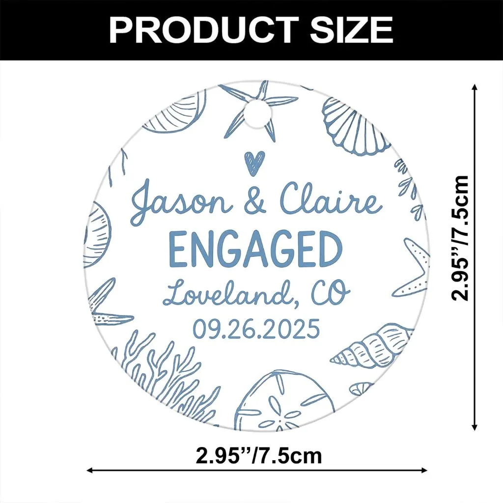 2025 Engagement Christmas Ornament Gift