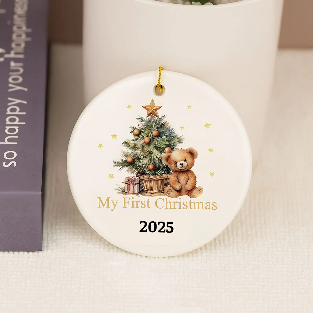 Baby First Christmas Bauble Ornament | Holiday Keepsake | Newborn Tree Decoration